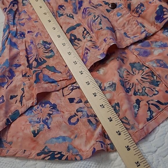 Go Fish handmade in Indonesia hi-low tie front blouse - Picture 5 of 8